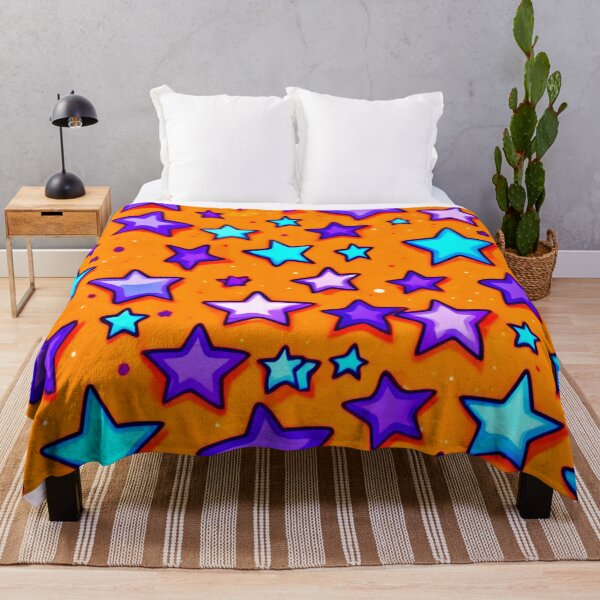 Item preview, Starry Skies: Orange & Purple Delight designed and sold by Health And Fitness Posts e-Store.