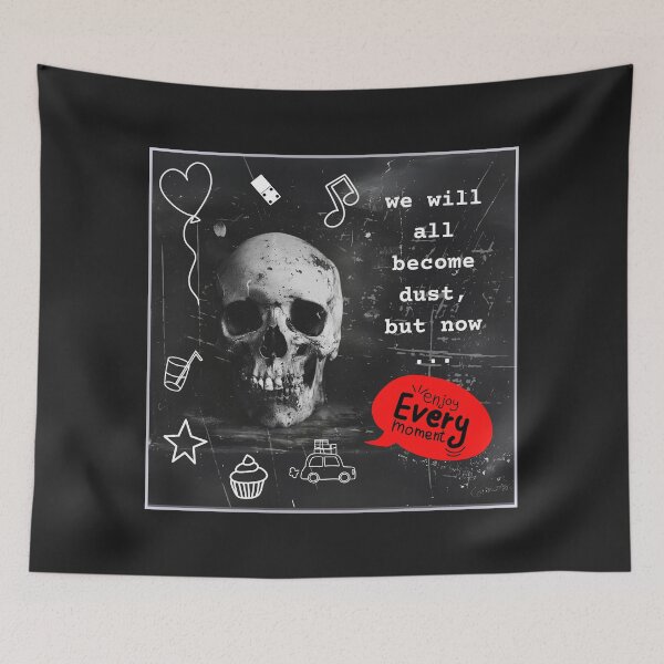 Item preview, Enjoy every moment, black and white artwork designed and sold by silent-violin.