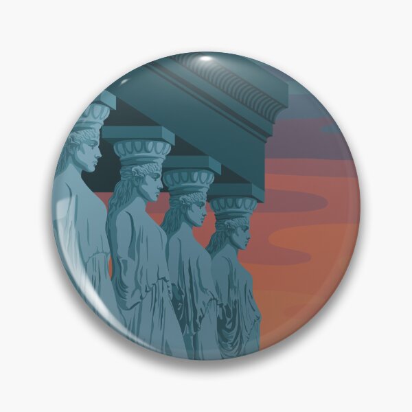 Item preview, Caryatids of the Erechtheion: Sunset designed and sold by art-by-soma.