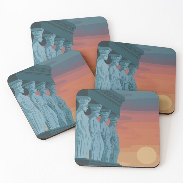 Item preview, Caryatids of the Erechtheion: Sunset designed and sold by art-by-soma.