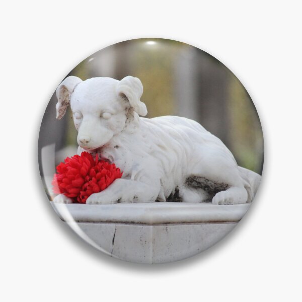 Item preview, Dog Tombstone With Red Flower designed and sold by Cynthia48.
