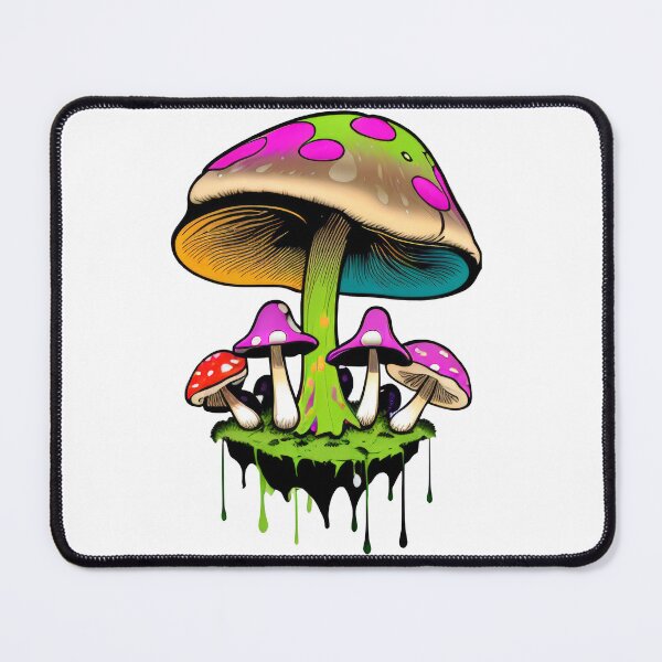 Item preview, Multicolored mushrooms with streaks of paint. Cool, youthful print. designed and sold by Harmonysens.
