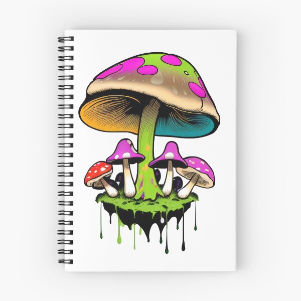 Item preview, Multicolored mushrooms with streaks of paint. Cool, youthful print. designed and sold by Harmonysens.
