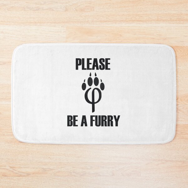 Item preview, PLEASE BE A FURRY pegatina designed and sold by DeSaings.