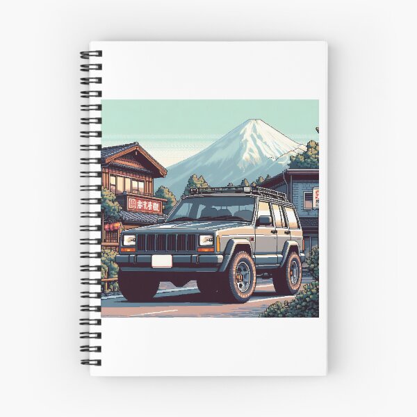 Item preview, Cherokee XJ 4x4 USA todoterreno Vehículo vintage de la vieja escuela - pixel art designed and sold by Off-Road-Zone.