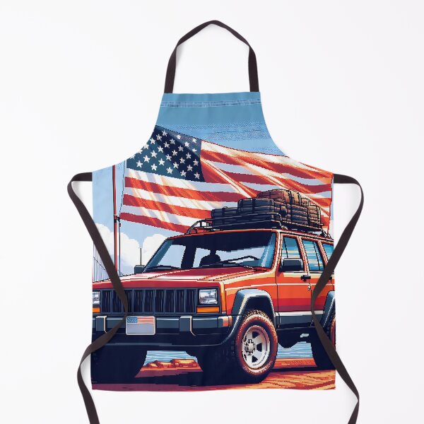 Item preview, Cherokee XJ 4x4 USA offroad Vintage old school vehicle  - pixel art designed and sold by Off-Road-Zone.