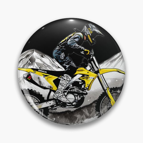 Item preview, Black & Yellow Motocross designed and sold by Terra Track Art.