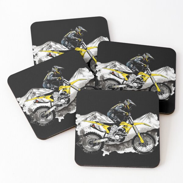 Item preview, Black & Yellow Motocross designed and sold by Terra Track Art.