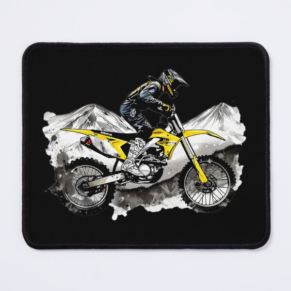 Item preview, Black & Yellow Motocross designed and sold by Terra Track Art.