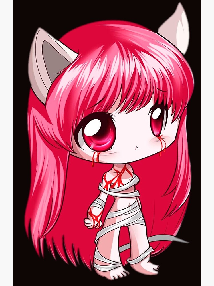 Lucy Kaede Elfen Lied Anime Girl Fanart Poster for Sale by Spacefoxart