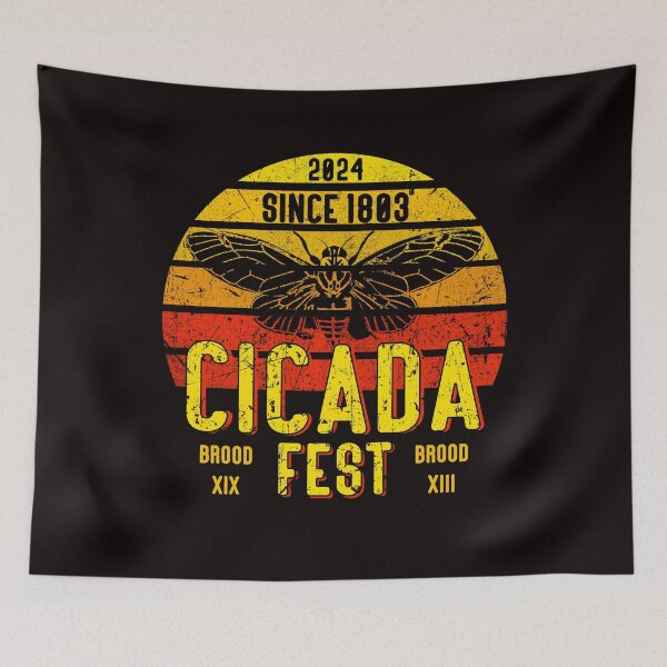 Item preview, Cicada Fest 2024 Broods XIX & XIII Vintage Entomology designed and sold by TDesignFactory.
