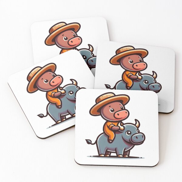 Item preview, Sunny Hippo: Riding the Bull in Style designed and sold by 0penvimark.