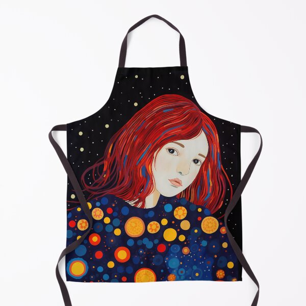 Item preview, Red Hair Girl Night Sky designed and sold by NosandEdgy.