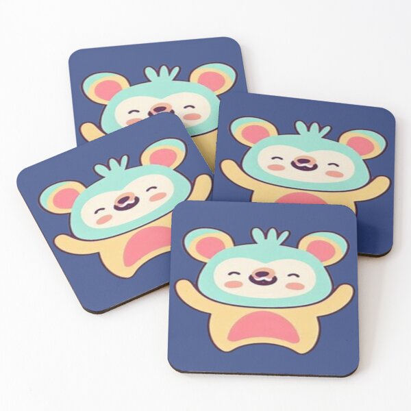 Item preview, Adorable colorful little animal friend, waving, happy face designed and sold by FotoworldEdel.