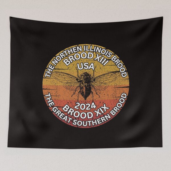 Item preview, Cicada Lover Brood XIX & XIII Emergence 2024 Vintage designed and sold by TDesignFactory.