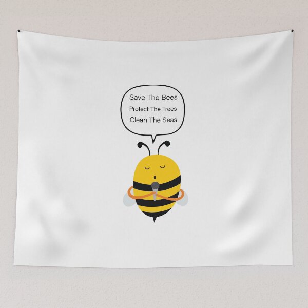 Item preview, Save The Bees, Protect The Trees, Clean The Seas designed and sold by Felinefinesse.