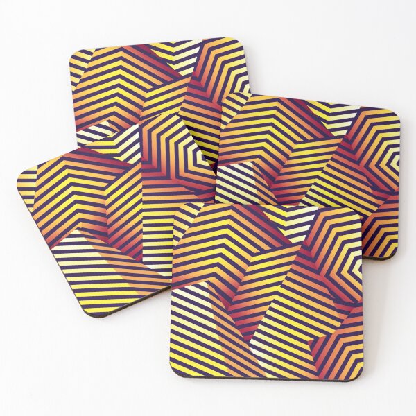 Item preview, Dynamic Zigzag Symphony: Black & Yellow Geometric Pattern designed and sold by DesigntshirtWB.
