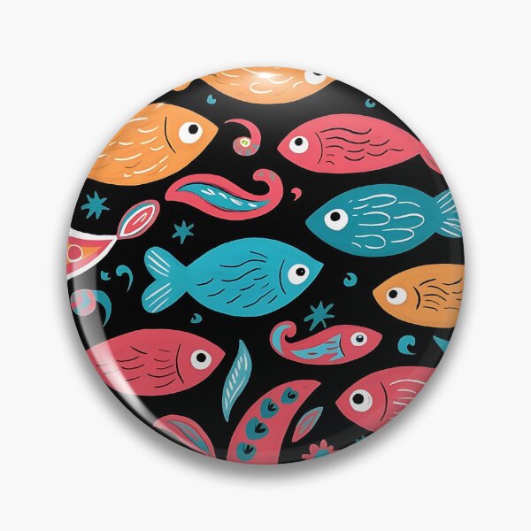 Item preview, Aquatic Mosaic Fish Pattern designed and sold by Haji  Kamora.