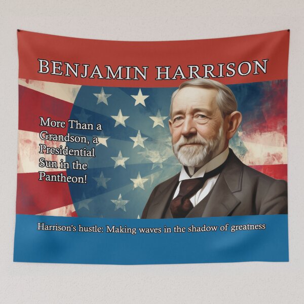Item preview, Benjamin Harrison Electoral Poster designed and sold by Static-Panda.