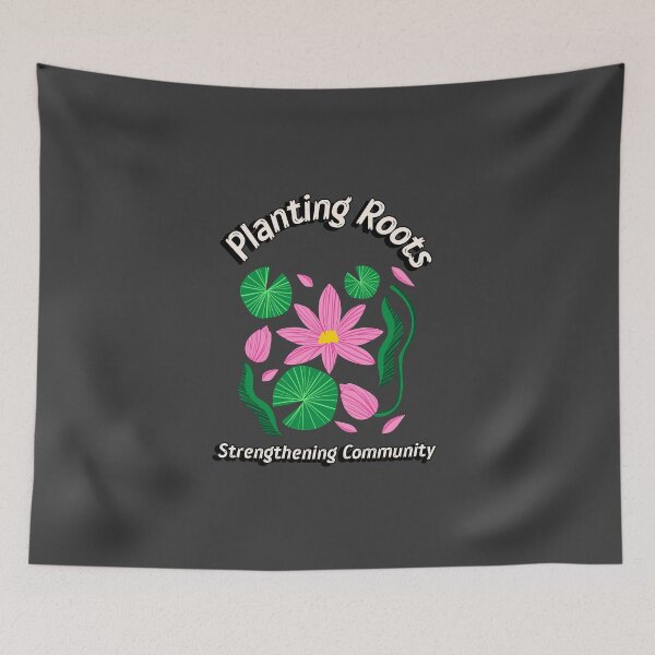 Item preview, Blossoming Together Community Gardening Enthusiasts Urban Plants Aesthetic designed and sold by SvenJ94.