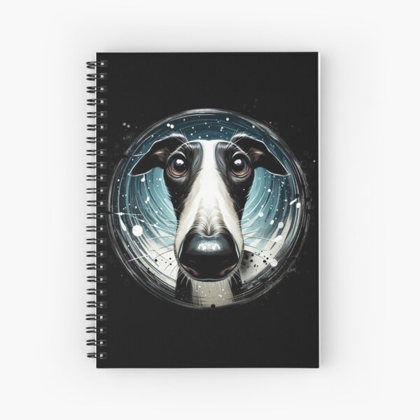 Item preview, Greyhound black and white designed and sold by Betty Maria Dig Art.