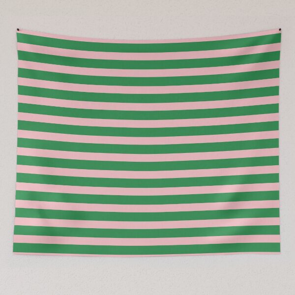 Item preview, Pink and Green Narrow Stripe Pattern designed and sold by kierkegaard.