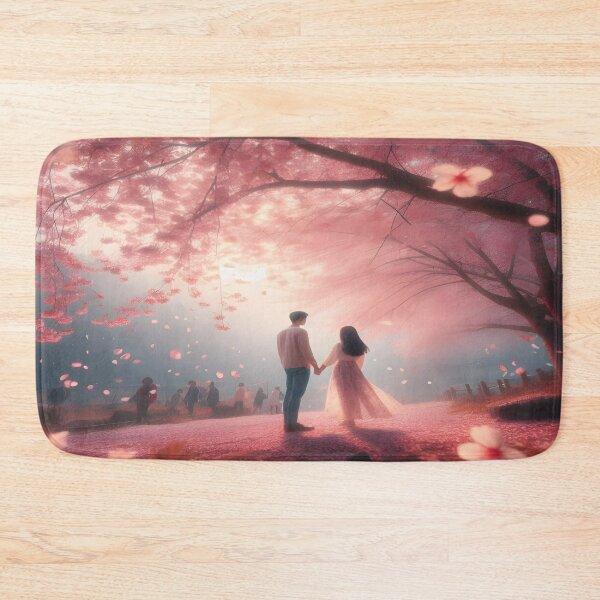 Item preview, a loving couple surrounded by many flowers designed and sold by bernhagen.