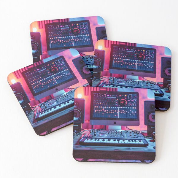 Item preview, Desk Setup With Keyboard Monitor and Speakers - Audio Scenes designed and sold by frequent-art.
