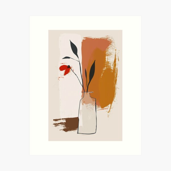 Aperçu de l'œuvre 615 Essence florale minimaliste de simplicité créée et vendue par nikoart001.
