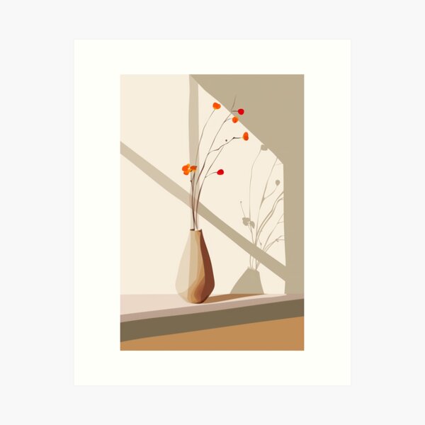 Aperçu de l'œuvre 621 Essence florale minimaliste de simplicité créée et vendue par nikoart001.
