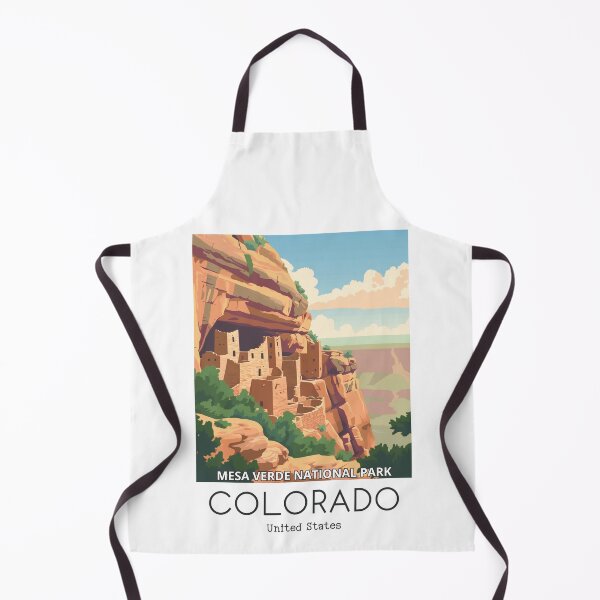 Item preview, A Vintage Travel Illustration of Mesa Verde National Park - Colorado - US designed and sold by GoodOldVintage.