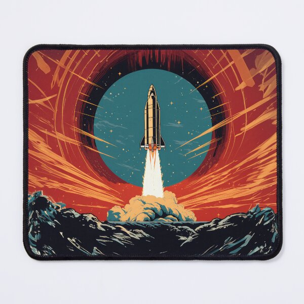 Item preview, Retro Space Rocket 1 designed and sold by Made-by-Gus.