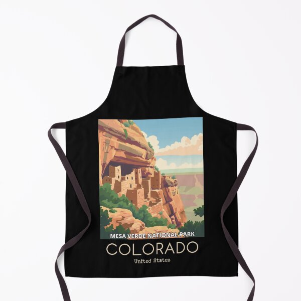 Item preview, A Vintage Travel Illustration of Mesa Verde National Park - Colorado - US designed and sold by GoodOldVintage.