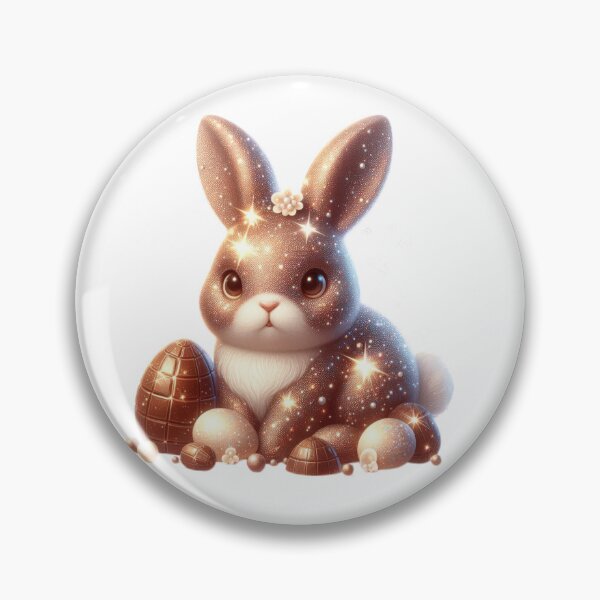 Item preview,  Easter cute shiny chocolate bunny designed and sold by Expressions-Sel.