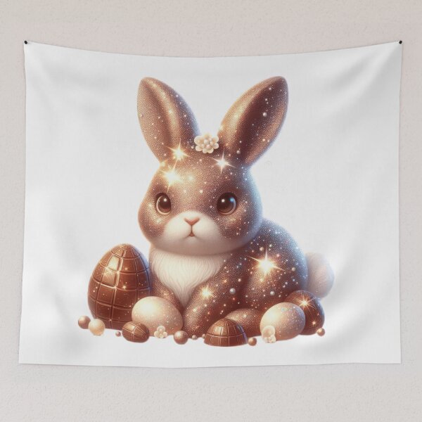 Item preview,  Easter cute shiny chocolate bunny designed and sold by Expressions-Sel.