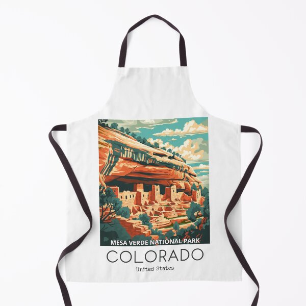 Item preview, A Vintage Travel Illustration of Mesa Verde National Park - Colorado - US designed and sold by GoodOldVintage.