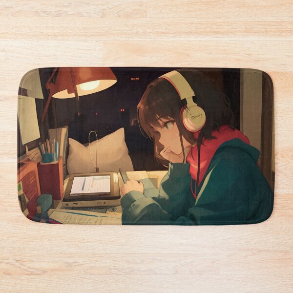 Item preview, Lofi beats playlist girl designed and sold by Mrwolf-designs.