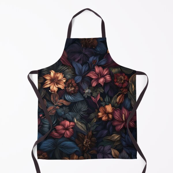 Item preview, Vintage Dark Botanical Illustration of Exotic Flowers designed and sold by Jozefin's Studio.