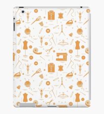 Pattern with tools and accessories for sewing. iPad Case/Skin