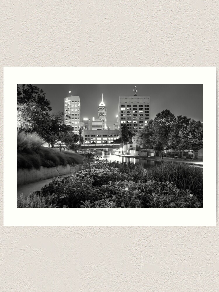 Indianapolis Pictures Black & White. Indianapolis Skyline discount At Night Black And White Wall Art. Indianapolis Black And White Photography