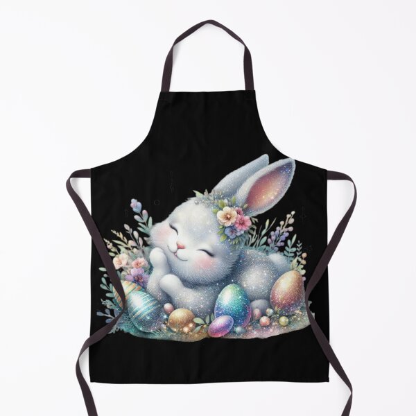 Item preview, Easter cute glitter bunny with easter eggs designed and sold by Expressions-Sel.
