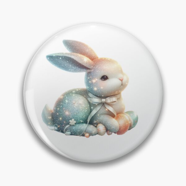 Item preview, cute  Easter glitter bunny designed and sold by Expressions-Sel.