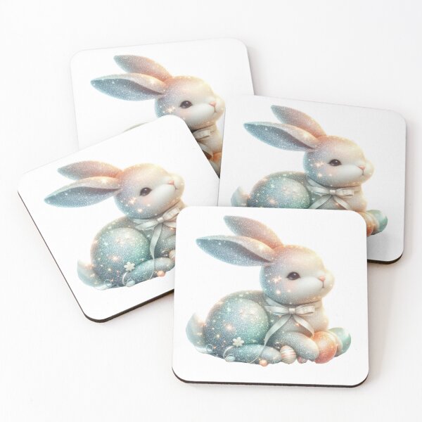 Item preview, cute  Easter glitter bunny designed and sold by Expressions-Sel.
