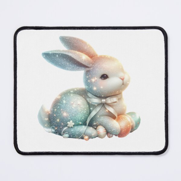 Item preview, cute Easter glitter bunny designed and sold by Expressions-Sel.