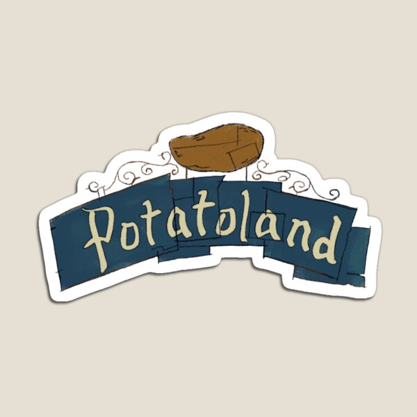 Vista previa del artículo con la obra «Diseño de letrero de Potatoland», diseñado y vendido por JoyMadeArt.