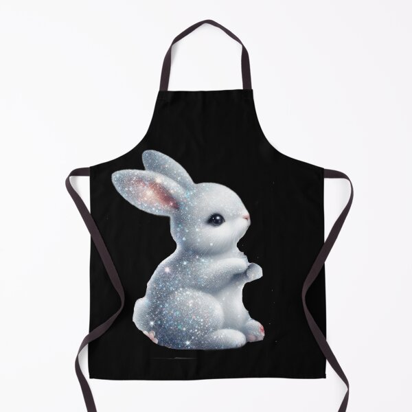 Item preview, cute Easter glitter white bunny designed and sold by Expressions-Sel.