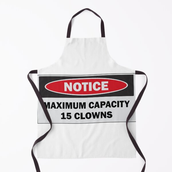 Item preview, Notice Maximum Capacity 15 Clowns Funny Bumper designed and sold by fanky-bumper.