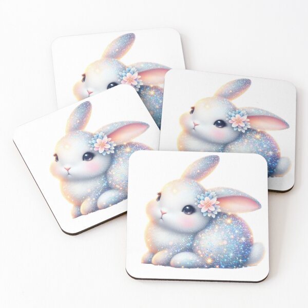 Item preview,  Easter cute glitter bunny with a flower designed and sold by Expressions-Sel.