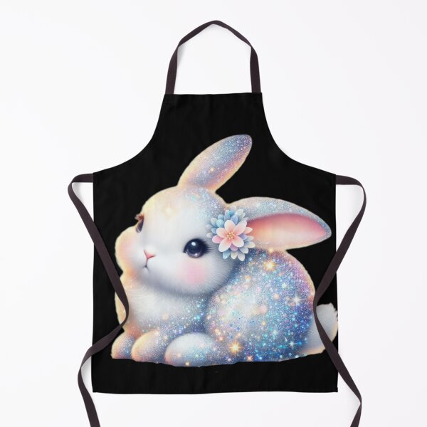 Item preview,  Easter cute glitter bunny with a flower designed and sold by Expressions-Sel.