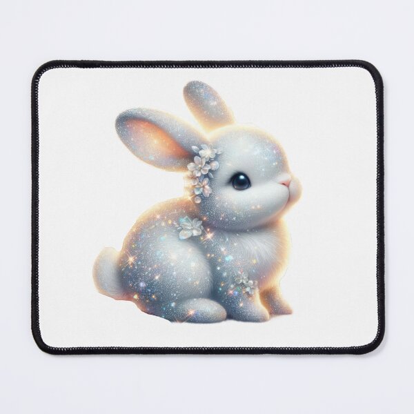 Item preview,  Easter cute  bunny with crystal flower designed and sold by Expressions-Sel.